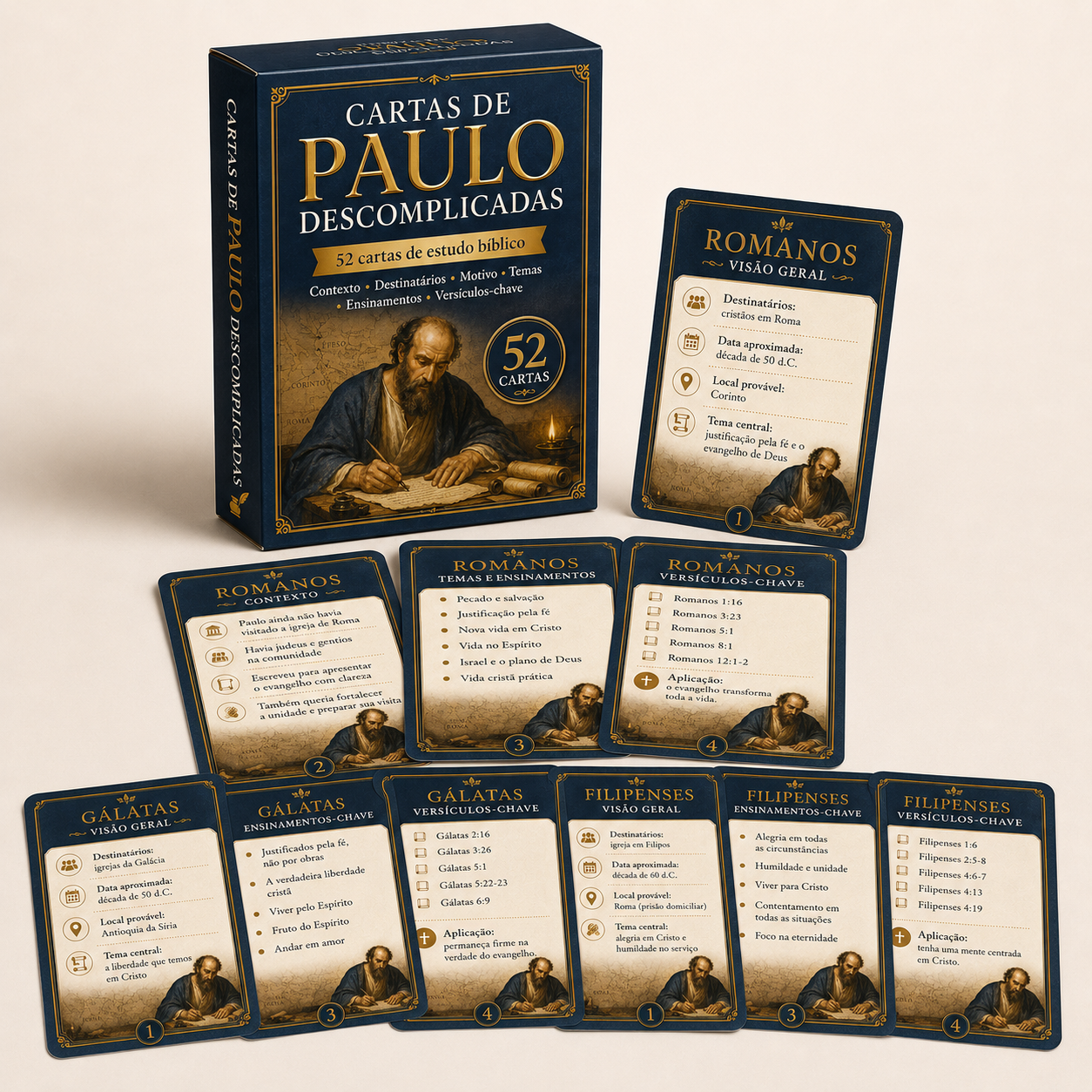 Cartas de Paulo Descomplicadas: 52 cartas de estudo bíblico